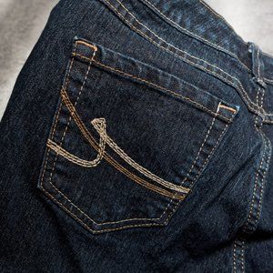 Nine West Dark Wash Mid Rise Jeans Size 12 Waist 30" Inseam 30.5" Rise 9"